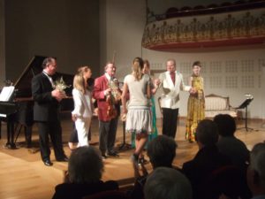 Alain Raës, Jean-Pierre Sabouret, Marie Rivière, Carole Anderson, Denis Simándy et Laure-Lucile Simon au Festival Clef de Soleil